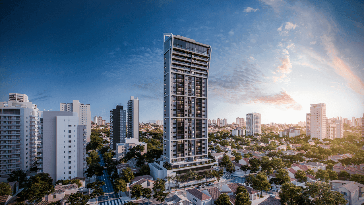Fachada de empreendimento gerenciado na plataforma Partini